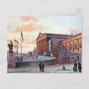 Oud Briefkaart - Parlament, Wien