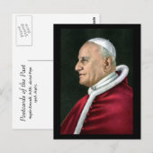 Oud Briefkaart - paus John XXIII (Voorkant / Achterkant)