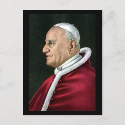 Oud Briefkaart - paus John XXIII (Voorkant)