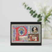 Oud Briefkaart - paus Pius II (Staand voorkant)