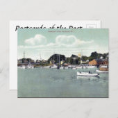 Oud Briefkaart - Pawtuxet Cove, Rhode Island, Vere (Voorkant / Achterkant)
