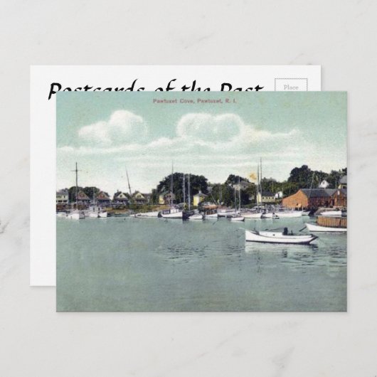 Oud Briefkaart - Pawtuxet Cove, Rhode Island, Vere (Voorkant / Achterkant)