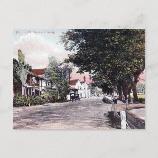 Oud Briefkaart - Penang, Maleisië (Voorkant)
