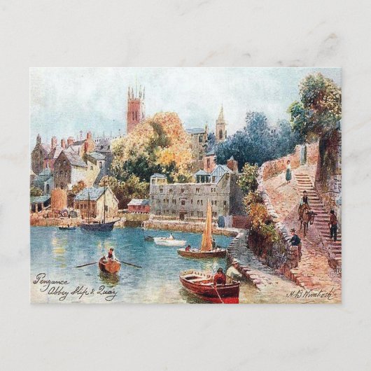 Oud Briefkaart - Penzance, Cornwall (Voorkant)