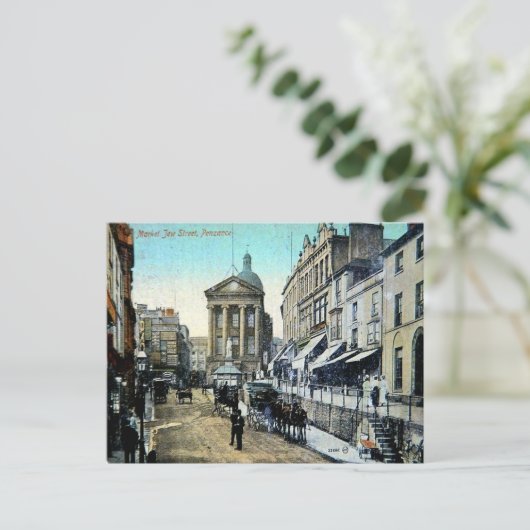 Oud Briefkaart - Penzance, Cornwall (Staand voorkant)