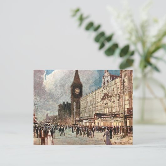 Oud Briefkaart - Perth, Western Australië (Staand voorkant)