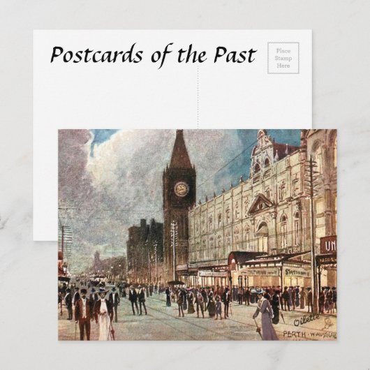 Oud Briefkaart - Perth, Western Australië (Voorkant / Achterkant)