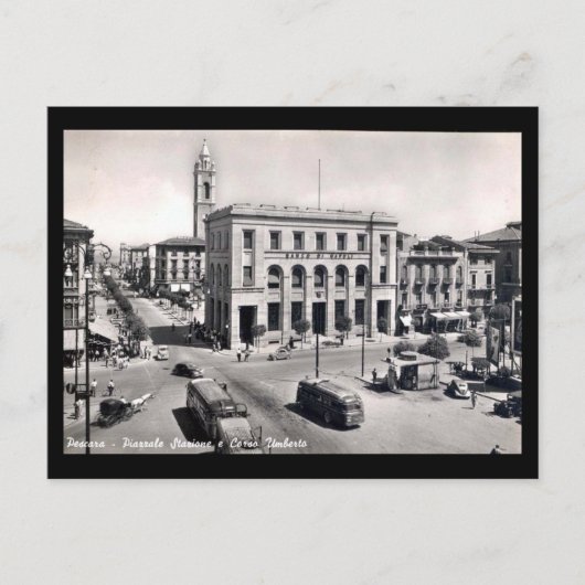 Oud Briefkaart - Pescara, Corso Umberto (Voorkant)
