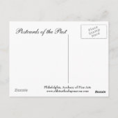 Oud Briefkaart - Philadelphia, Academie voor schon (Achterkant)