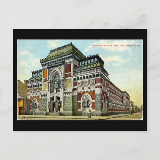 Oud Briefkaart - Philadelphia, Academie voor schon (Voorkant)