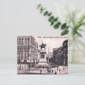 Oud Briefkaart - Piazza del Municipio, Napoli (Staand voorkant)