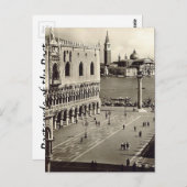 Oud Briefkaart - Piazzetta San Marco, Venezia (Voorkant / Achterkant)