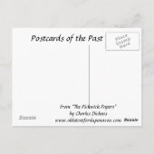 Oud Briefkaart - Pickwick Papers van Charles Dicke (Achterkant)