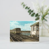 Oud Briefkaart - pier Train, Southend-on-Zee (Staand voorkant)