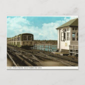 Oud Briefkaart - pier Train, Southend-on-Zee (Voorkant)