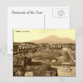Oud Briefkaart - Pompei , forum (Voorkant / Achterkant)