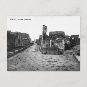 Oud Briefkaart - Pompei, Strada Consolare