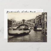 Oud Briefkaart - Ponte di Realto, Venezia (Voorkant / Achterkant)