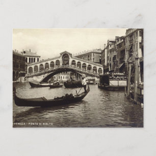Oud Briefkaart - Ponte di Realto, Venezia