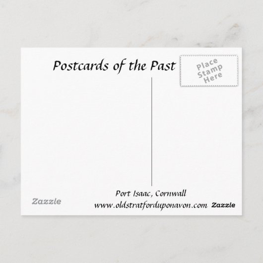 Oud Briefkaart - Port Isaac, Cornwall (Achterkant)