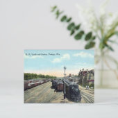 Oud Briefkaart - Portage, Wisconsin (Staand voorkant)