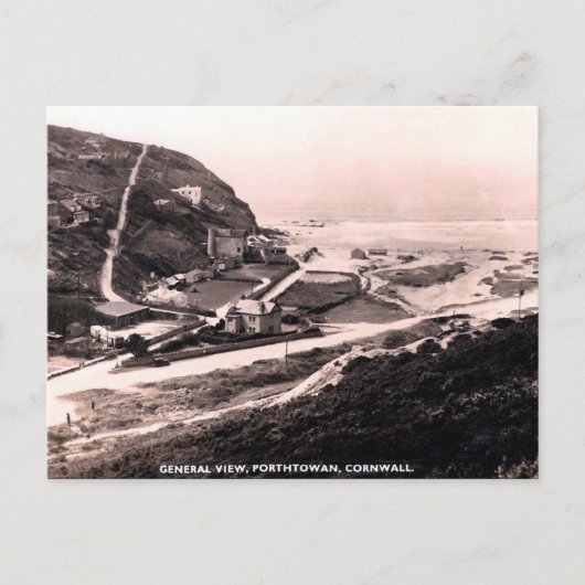 Oud Briefkaart - Porthtowan, Cornwall (Voorkant)