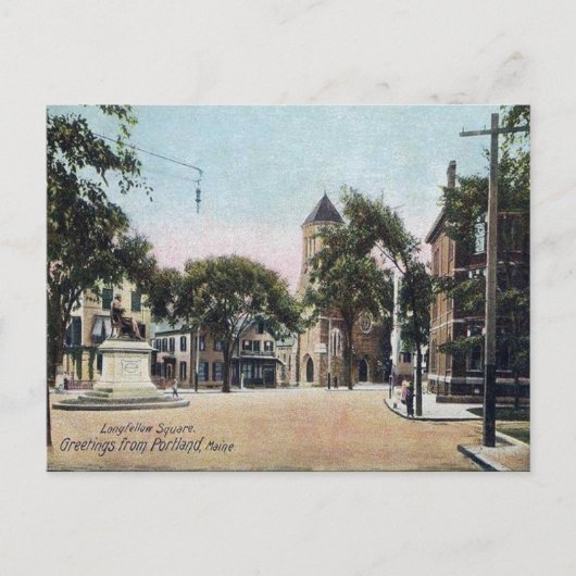 Oud Briefkaart - Portland, Maine (Voorkant)