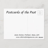 Oud Briefkaart - Portland, Maine, VS (Achterkant)