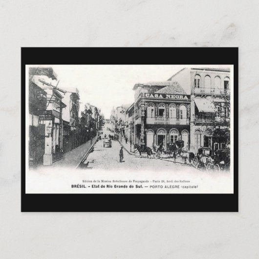 Oud Briefkaart - Porto Alegre, Brazilië (Voorkant)
