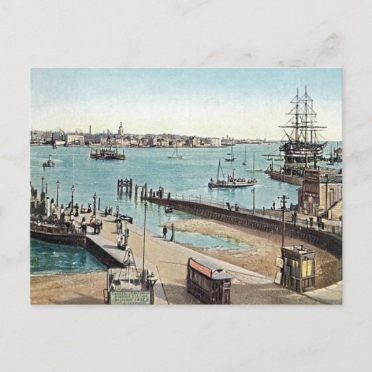Oud Briefkaart - Portsmouth Harbour (Voorkant)