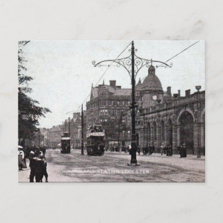 Oud Briefkaart - Post Midland, Leicester