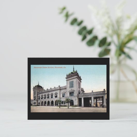 Oud Briefkaart - post van de Savannah Union (Staand voorkant)