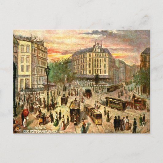 Oud Briefkaart - Potsdamer Platz, Berlijn (Voorkant)