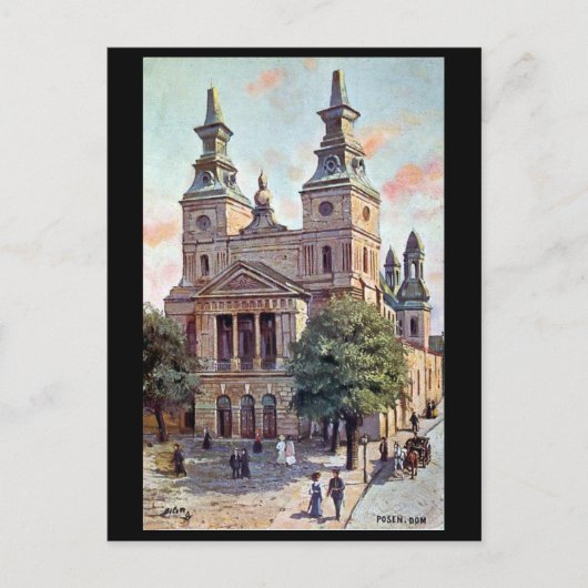 Oud Briefkaart - Poznan, Polen (Voorkant)