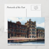 Oud Briefkaart - Praya Central, Hongkong (Voorkant / Achterkant)