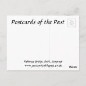 Oud Briefkaart - Pulteney Bridge, Bath, Somerset (Achterkant)