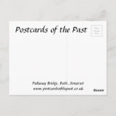 Oud Briefkaart - Pulteney Bridge, Bath, Somerset (Achterkant)