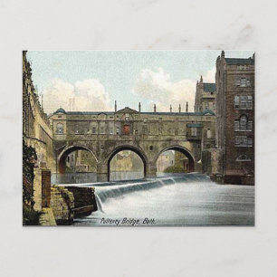 Oud Briefkaart - Pulteney Bridge, Bath, Somerset