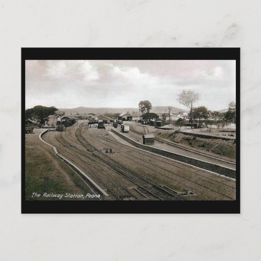 Oud Briefkaart - Pune, India (Voorkant)