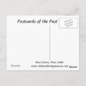 Oud Briefkaart - Pune, India (Achterkant)