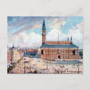 Oud Briefkaart - Rådhuspladsen, Kopenhagen