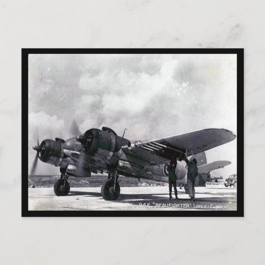 Oud Briefkaart - RAF Bristol "Beaufighter" (Voorkant)