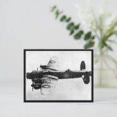 Oud Briefkaart - RAF Lancaster Bomber (Staand voorkant)
