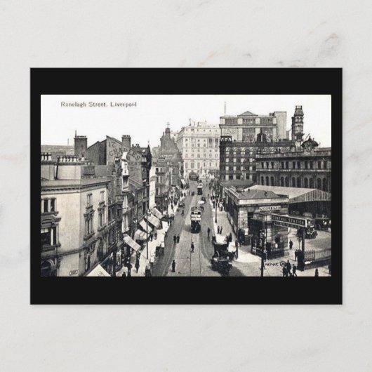 Oud Briefkaart - Ranelagh St., Liverpool (Voorkant)