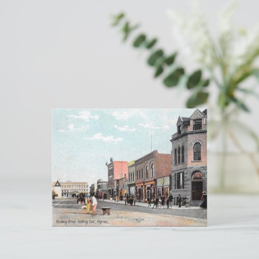 Oud Briefkaart - Regina, Saskatchewan (Staand voorkant)