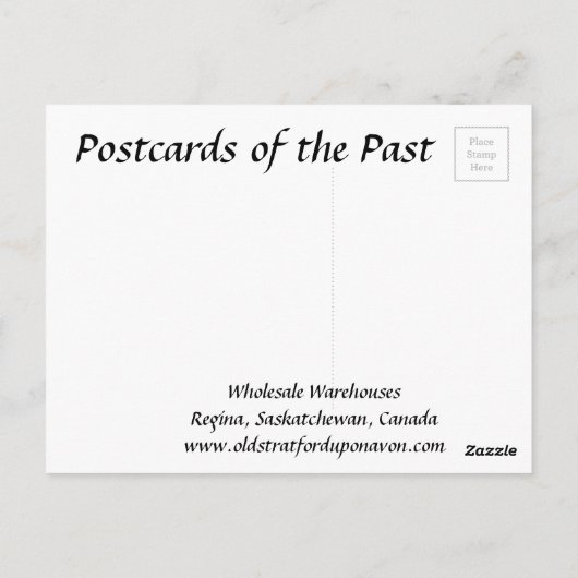 Oud Briefkaart - Regina, Saskatchewan (Achterkant)