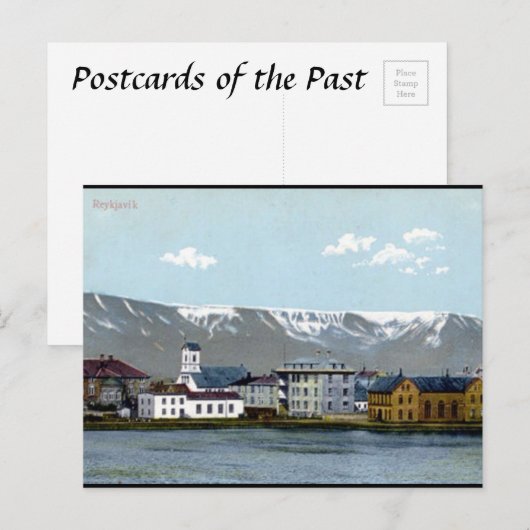 Oud Briefkaart - Reykjavik, IJsland (Voorkant / Achterkant)