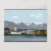 Oud Briefkaart - Reykjavik, IJsland (Voorkant)