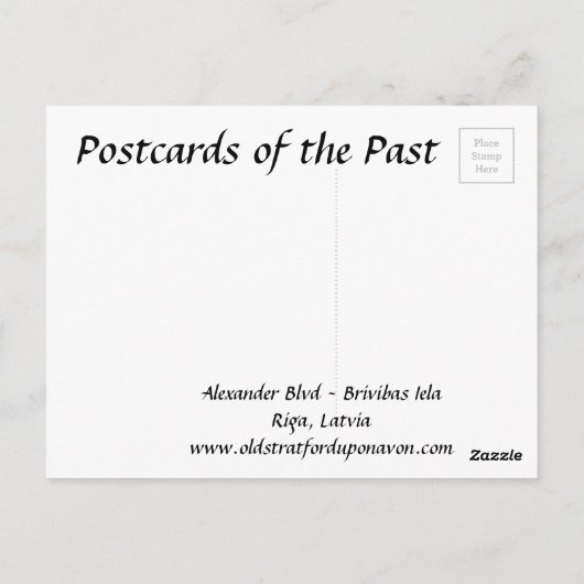 Oud Briefkaart - Riga, Letland (Achterkant)
