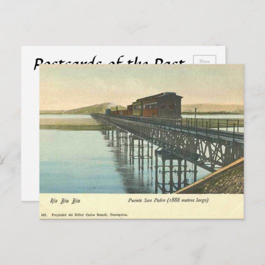 Oud Briefkaart - Rio Bio Bio, Chili (Voorkant / Achterkant)